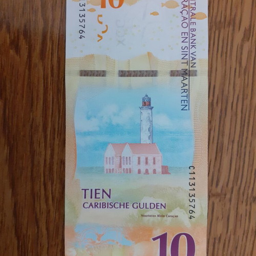 Curaçao & St Martin 10 Gulden 2025 banknote new, fish design