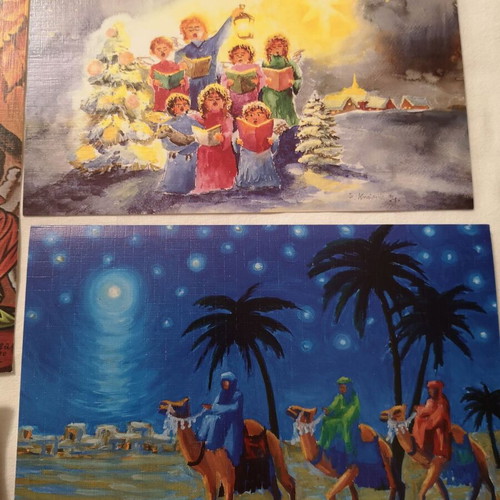 Christmas cards new, pack of 10 large and 5 small