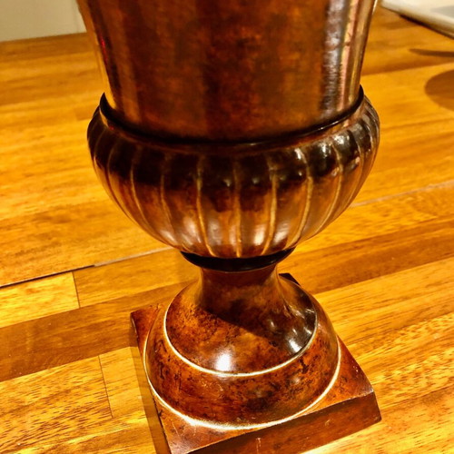Vintage iron vase set like new, two sizes