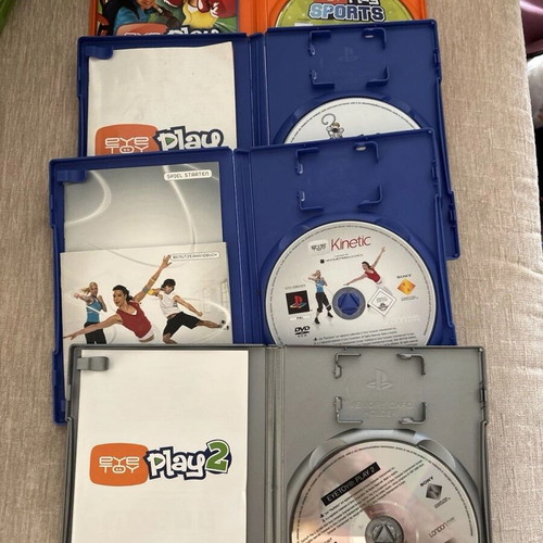 Eye Toy PlayStation 2 PS2 bundle used with manuals and boxes