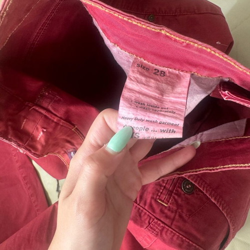 Tresor Jeans men's pants red like new, size 28