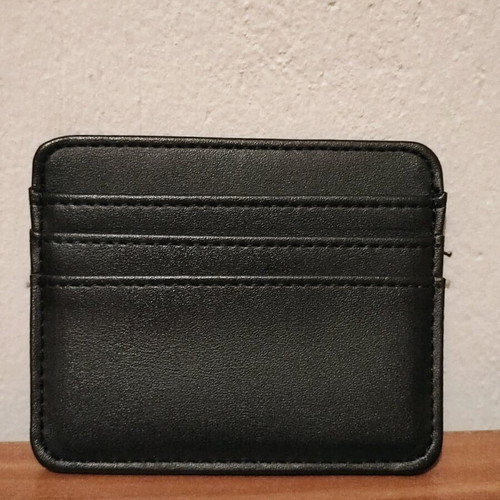 Card holder small like new, black for cards and cash