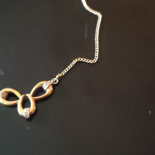 Gold pendant 18K new, 4.8g, length 41cm