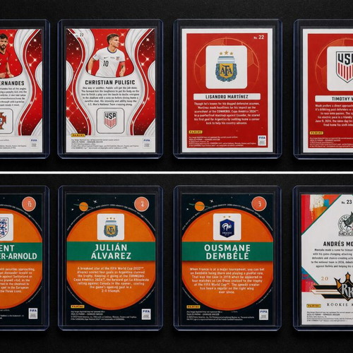 Lot of 8 Donruss Soccer Insert Cards New - Magicians, Craftsmen, Zero Gravity, Rookie Kings