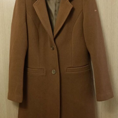Yes Zee women's long camel coat like new