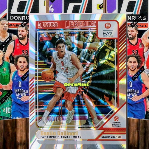 Gallinari Silver Lazer numbered /149 card Armani Milan Donruss Euroleague 2024-25 new