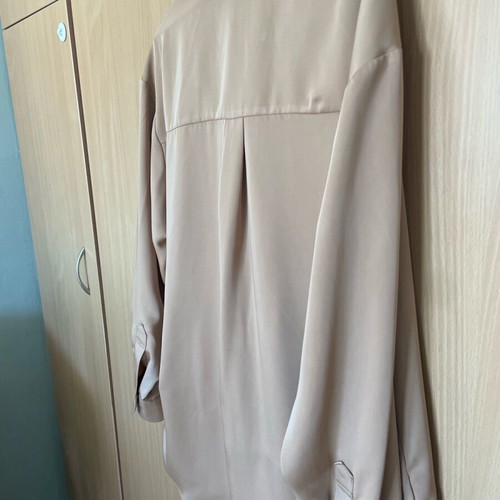 Arpyes shirt S/M new, beige, satin texture