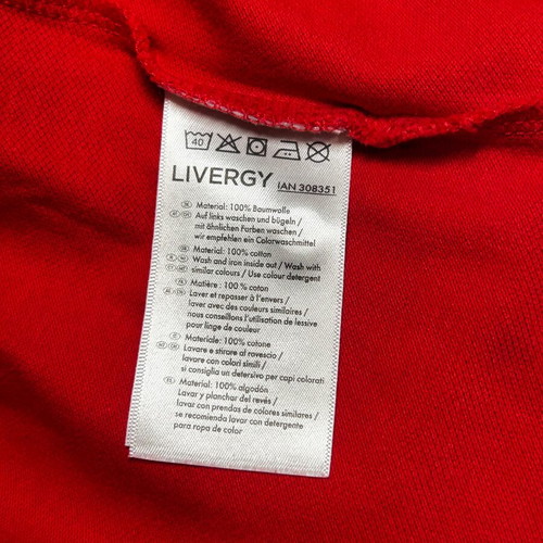 Polo men's short-sleeve shirt red size XL like new