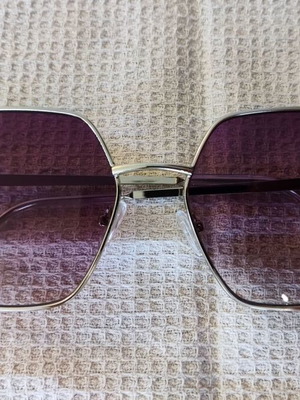 Solo-Solis NDL6281 sunglasses new with silver finish and burgundy degrade lenses