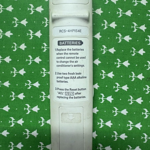 Sanyo RCS-4HPIS4E remote control for air conditioner used