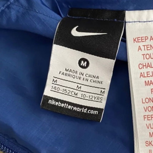 Nike double faced kids jacket for boys 10-12 years like new