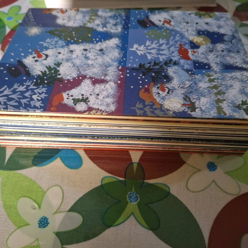 Christmas greeting cards and envelopes set of 58 pieces