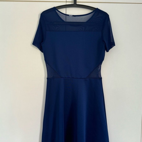 Mini short-sleeve dress H&M blue electric like new with mesh