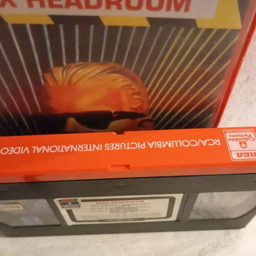 Max Headroom VHS tape No 2, cult action sci-fi series