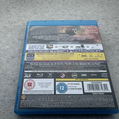 Wrath of the Titans Blu-Ray 3D disc with Greek subtitles like new