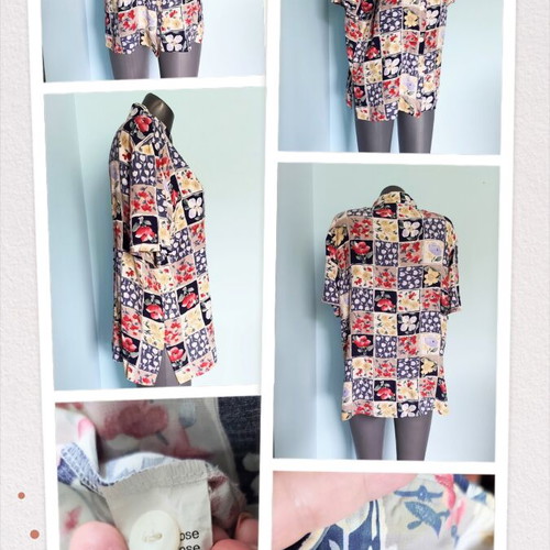 C&A Vintage Women's Tunic Shirt like new, viscose silk