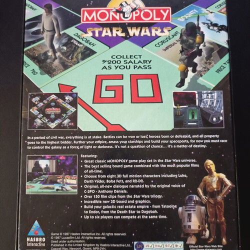 Monopoly Star Wars Big Box PC used, box only