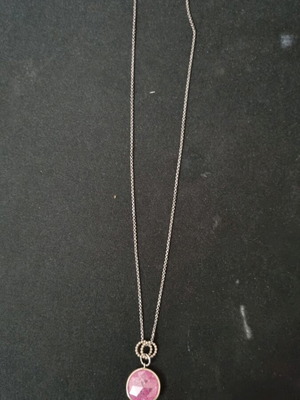Oxette silver necklace like new with hallmark