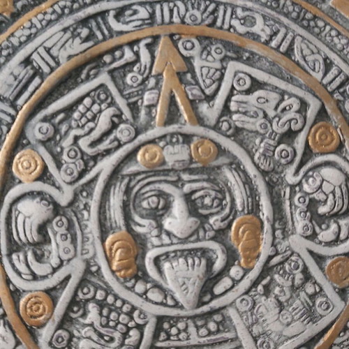 Aztec calendar used (solar calendar)