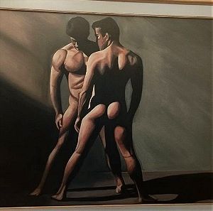 αυθεντικός πίνακας ζωγραφικής "Γυμνό" της ζωγράφου Νίκη Γεωργαντά