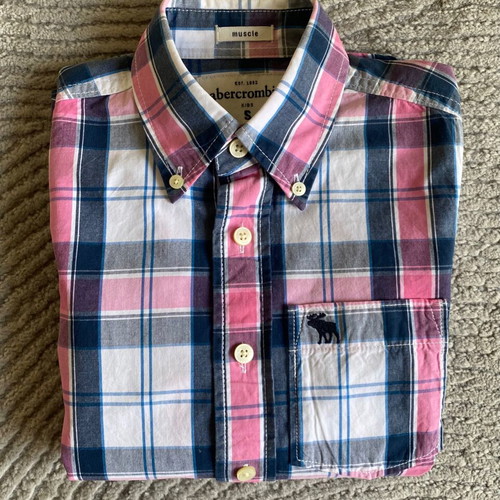 Abercrombie & Fitch kids plaid shirt like new, size Small