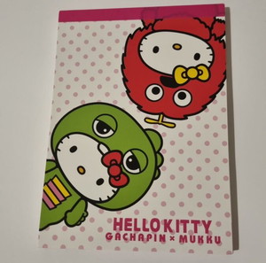 Hello Kitty Gachapin x Mukku Sanrio Retro Σημειωματάριο