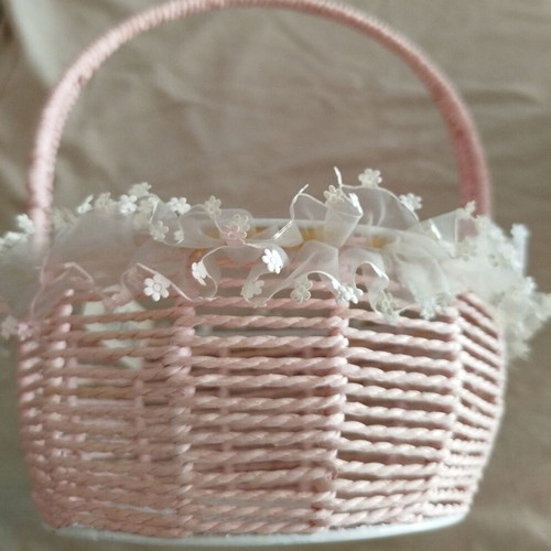 Pink baskets new, set of two