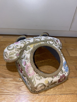 Vintage phone cover brocade floral like new