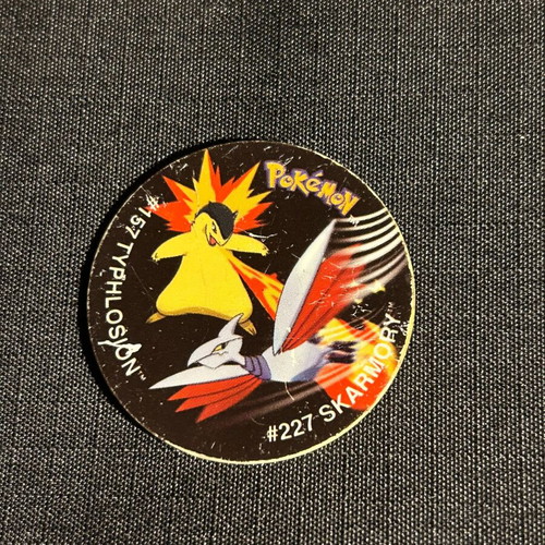 Pokémon Tazos Typhlosion vs Skarmory used