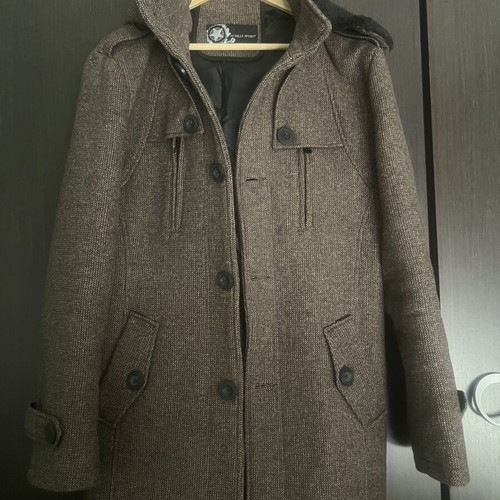 Saridis men's brown coat, slim fit, size XL fitting M