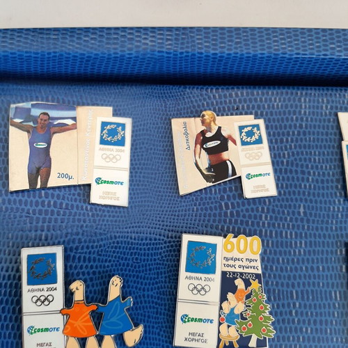 Athens 2004 Olympic Games 12 cosmote pins like new