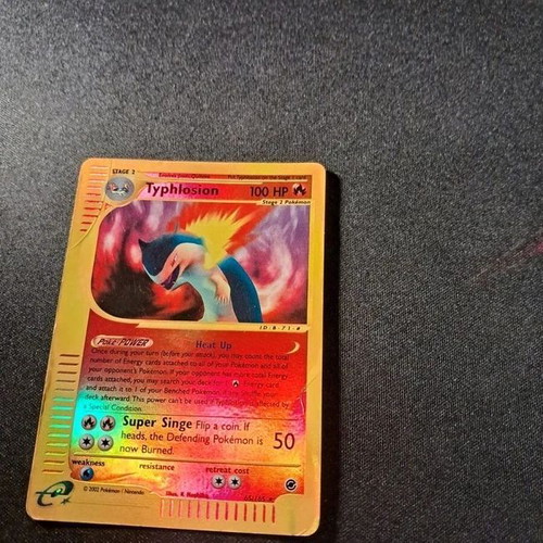 Typhlosion #65/165 shiny trading card used