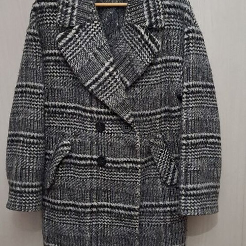 Vassia Kostara coat size M-L like new, black and gray