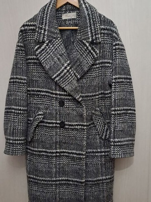 Vassia Kostara coat size M-L like new, black and gray