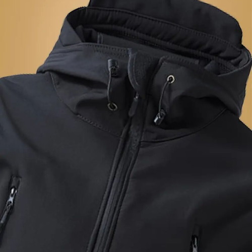 Tactical jacket XXL, black, fleece lining