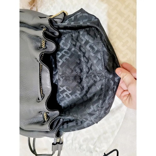 Love Power drawstring shoulder bag Diane Von Fürstenberg, gray leather