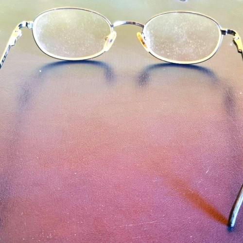 Emporio Armani glasses frame like new, gold color