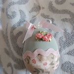 Mini turquoise decorative Easter egg 5cm like new