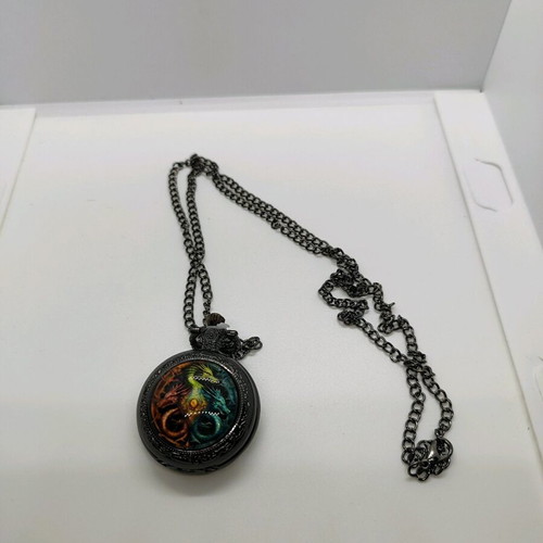 Pocket watch new with dragons design