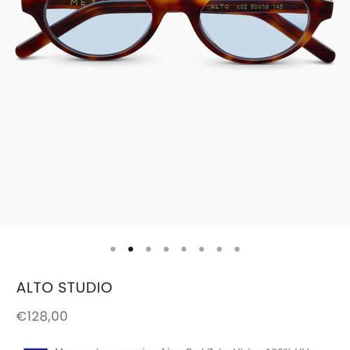 Me & Joe sunglasses alto studio design like new, unisex, brown