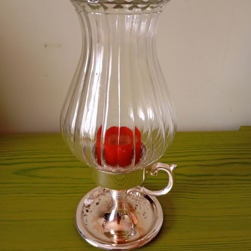Vintage candle holder like lantern used