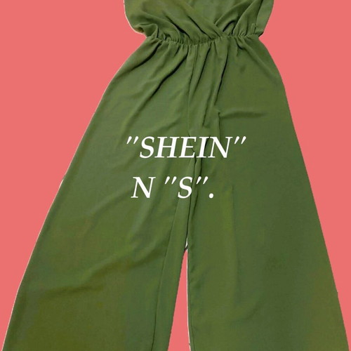 Shein one-piece jumpsuit size S like new, green, summer fabric