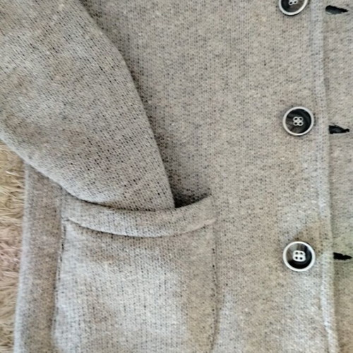 Zara knitted jacket-cardigan with Mao collar, like new, size 13-14