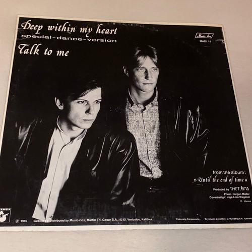 Italo Disco Synth The Twins Deep Within My Heart rare Greek maxi single Dance Version