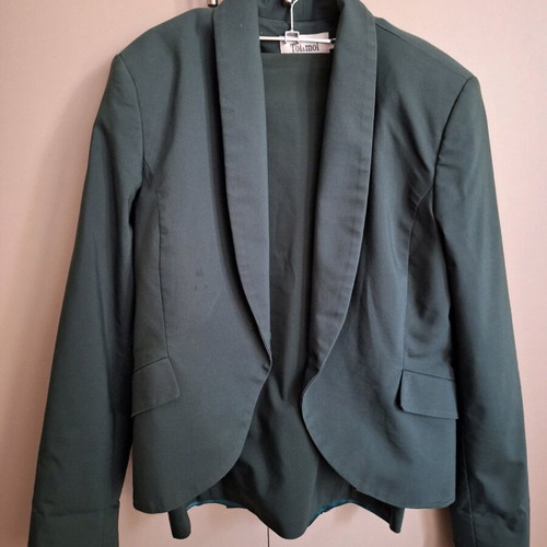 Toi&Moi women's suit used S with skirt dark green cypress