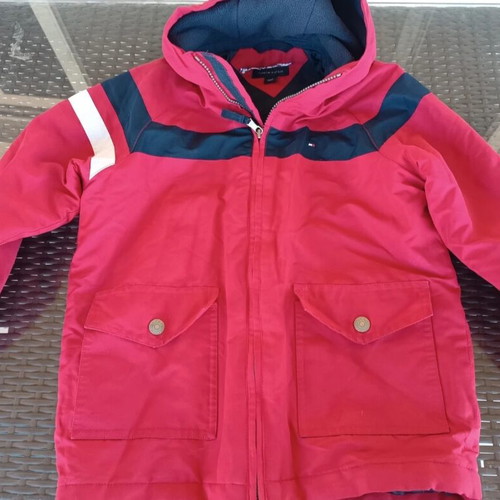 Tommy Hilfiger kids jacket used, red, age 6–7 years