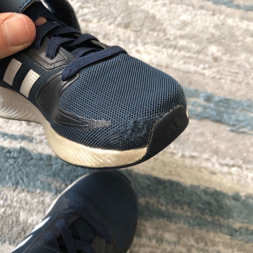 Adidas Runfalcon athletic shoes used, size 28, blue