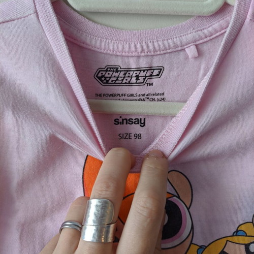 Tshirt Powerpuff Girls used, summer pink for 3 years old