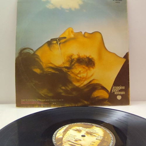 John Lennon Imagine vinyl LP album reissue Greek pressing near mint