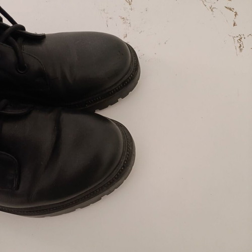 Women's boot type army used, size 37, black